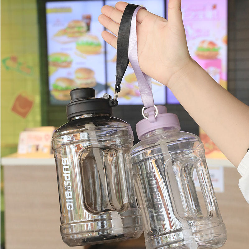 Large Capacity Sports Water Bottle with Straw