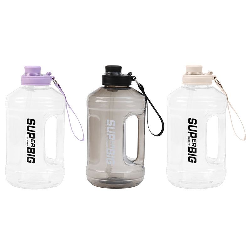 Large Capacity Sports Water Bottle with Straw