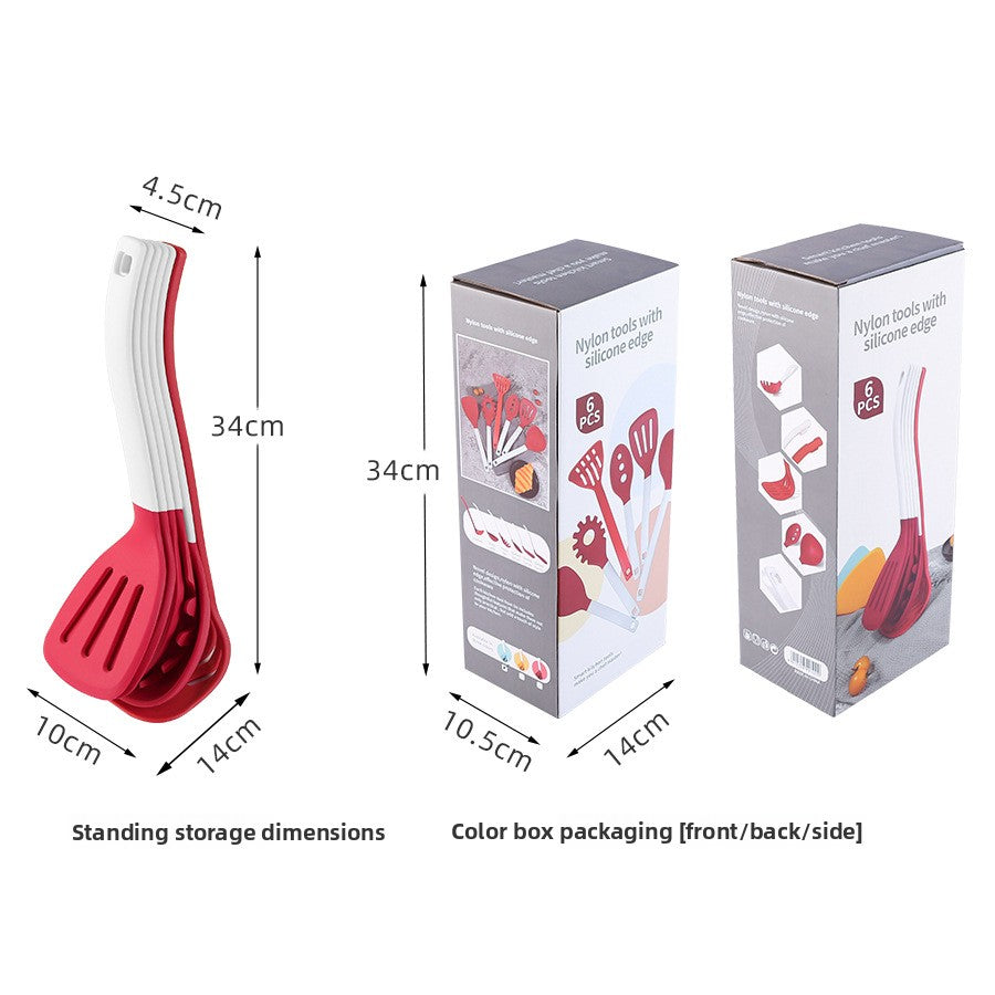Vertical Storage Silicone Cooking Utensil Set