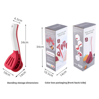 Vertical Storage Silicone Cooking Utensil Set