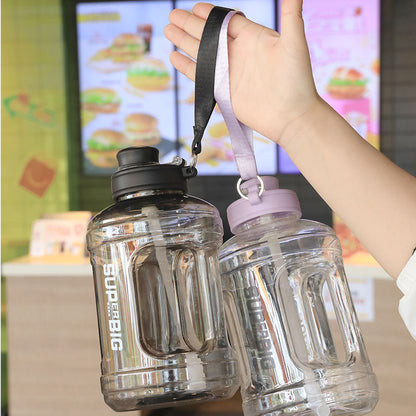 Large Capacity Sports Water Bottle with Straw