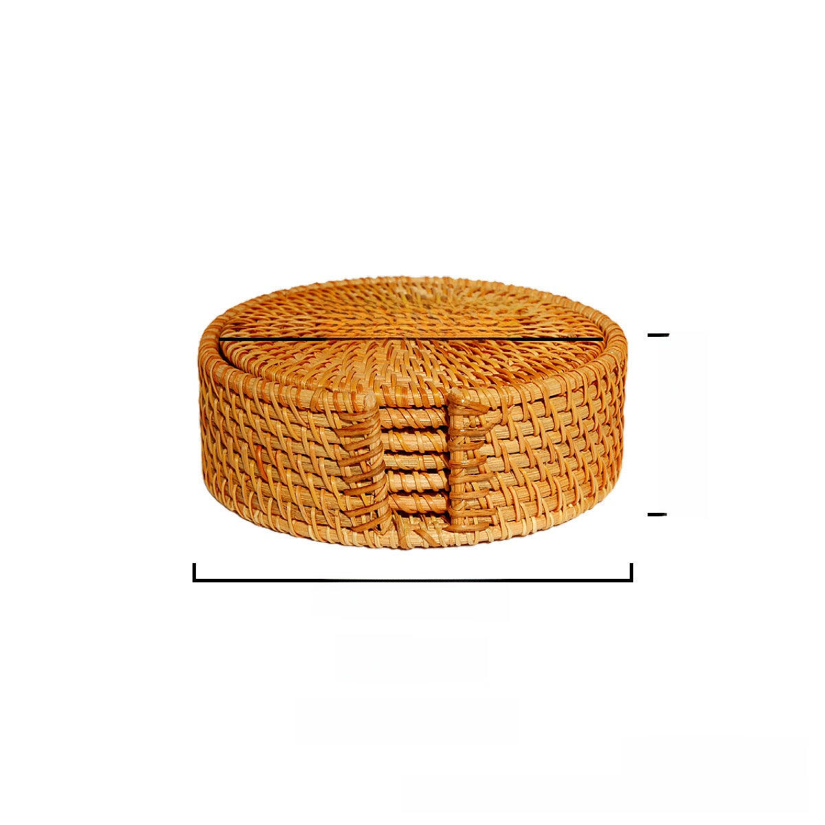 Rattan Woven Tea Ceremony Mat Set