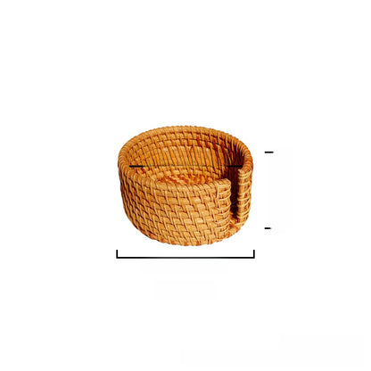 Rattan Woven Tea Ceremony Mat Set