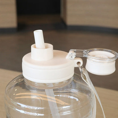 Large Capacity Sports Water Bottle with Straw